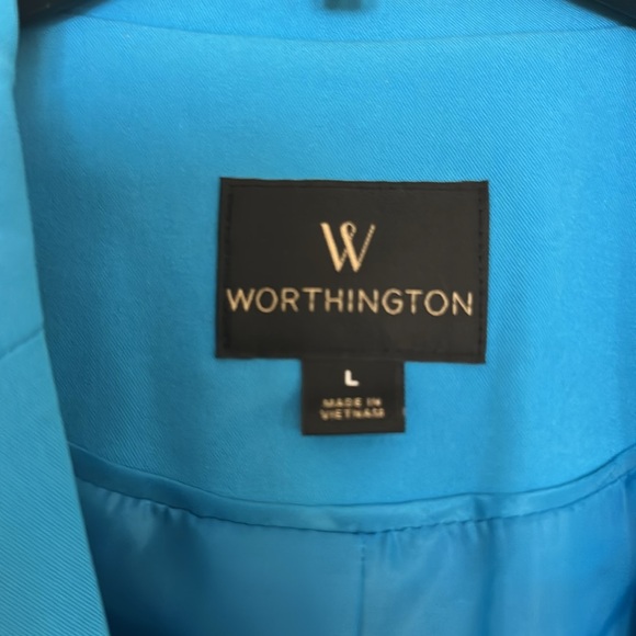 Worthington Womens Royal Blue
Single Button Pocket Stretch
Blazer - Picture 5 of 10